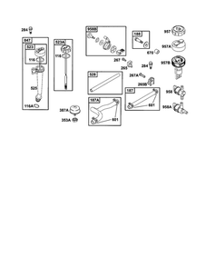 Seal, O-Ring/Lin-Fuel Diagram and Parts List for 121700-121799 4006-4009 Briggs and Stratton Engine